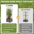 thumbnail image 6 of Slsy Raised Garden Bed Planter Box with Wheels, Tomato Cage Planter Raised Garden Bed with Trellis for Climbing Vegetables Plants Tomato Cage, Indoor Outdoor Use, 6 of 15