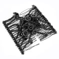 thumbnail image 4 of Peinado de fiesta para mujer, doble diapositiva, cuentas de flores elásticas, Clip, peine Hiar Cip negro, 4 of 11