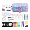 thumbnail image 2 of J World Doodle Pencil Case with Organizational Pockets and Handle Strap, Puffy Flower, 2 of 7