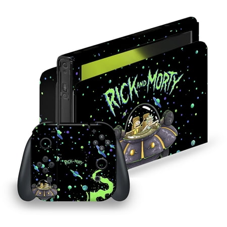 Head Case Designs Officially Licensed Rick And Morty Graphics The Space Cruiser Vinyl Sticker Skin Decal Cover Compatible with Nintendo Switch OLED