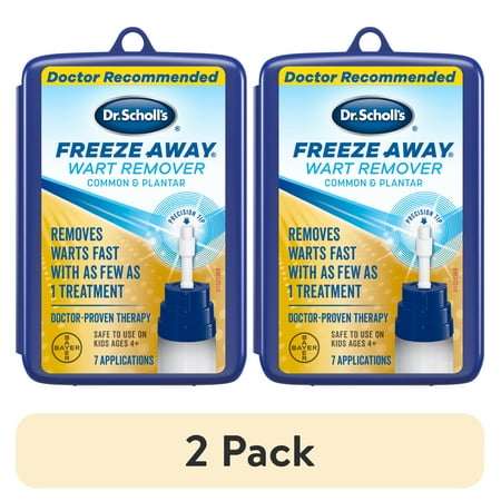 (2 pack) Dr. Scholl's Freeze Away Wart Remover, 7 Treatments, Box