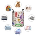 thumbnail image 6 of Kll Dog Doing Yoga Waterproof Foldable Laundry Hamper Bucket With Handles For Storage Bin,Kids Room,Home Organizer (Medium), 6 of 8