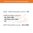 thumbnail image 2 of Max Advanced Brakes - Brake Kit for 2002 2003 2004 2005 2006 2007 Mitsubishi Lancer ES Non-ABS Front Replacement Drilled Slotted Black Coated Disc Brake Rotors and Ceramic Brake Pads, 2 of 9