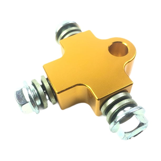 Conector de 3 vías para manguera de aceite de freno, kit de conversión de disco doble delantero, adaptador universal para manguera de freno
