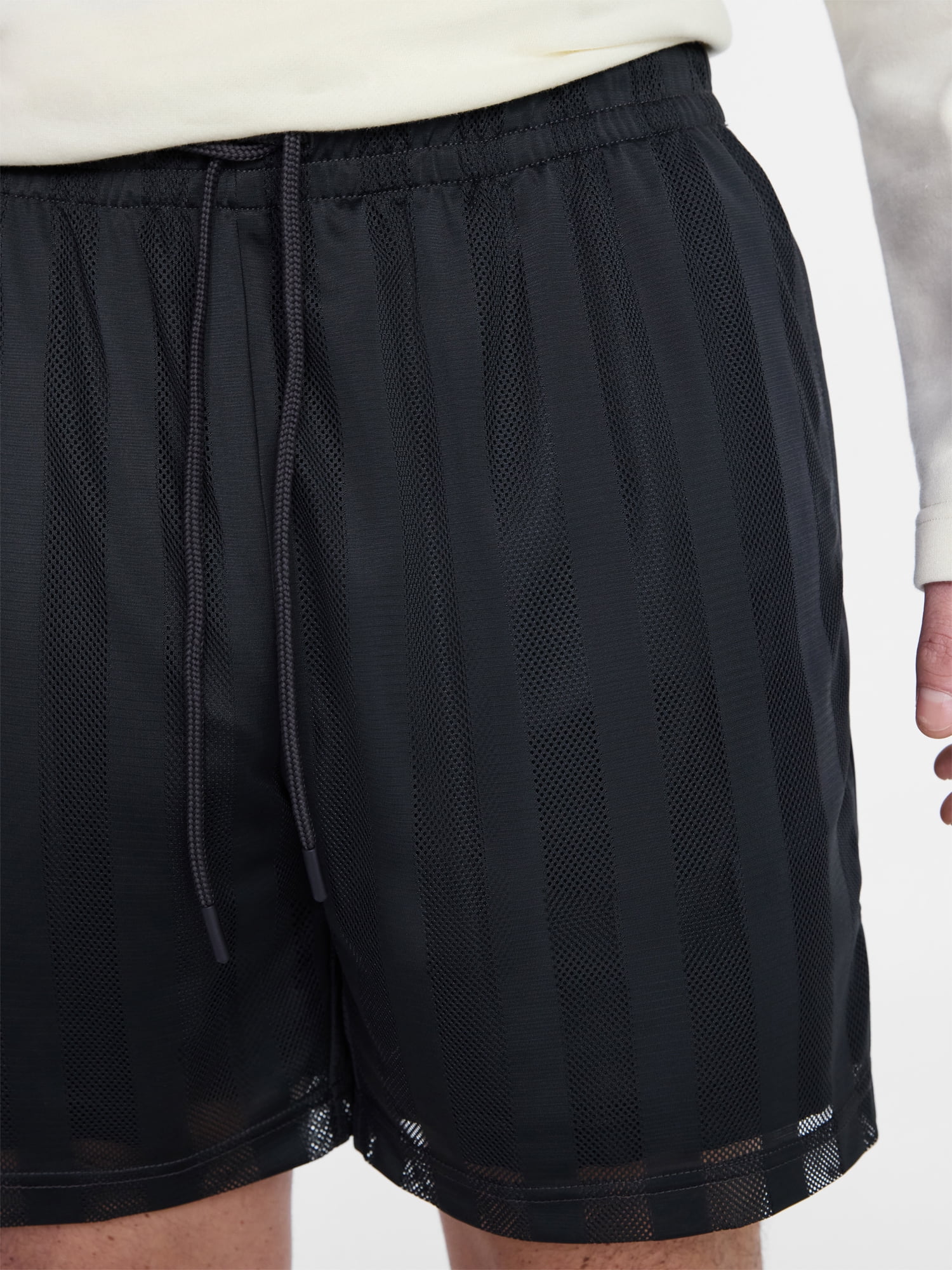 No Boundaries Men's & Big Men's Striped Mesh Shorts, 6.5" Inseam, Sizes XS-5XL