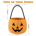 thumbnail image 2 of CHERISHGARD Set of 2 4L Halloween Cute Cotton Rope Baskets for Kids ,5.9 in*5.9 in*5.9 in ,Halloween Party Baskets for Candy,Toys, 2 of 6