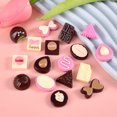 thumbnail image 3 of 10 piezas de chocolate brillante para horquillas de resina, cabujón plano, adornos para álbumes de recortes, manualidades, bricolaje, decoración del hogar, accesorios de artesanía, 3 of 5