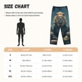 thumbnail image 2 of Salouo Starry Sky Meditating Lion Print Women's Pajama Pants Casual Loose Sweatpants PJs Flowy Pants Drawstring Palazzo for Women Wide Leg Pants Lounge Pajama -XX-Large, 2 of 8