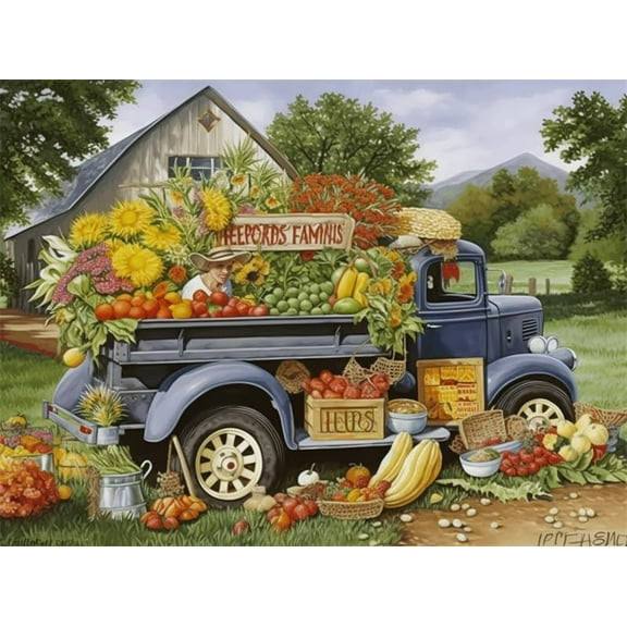 Jigsaw Puzzles For Adults 500 Pieces Fall On The Farm Foods Formation Wooden Fun Families Funny Wall Art Gift Puzzle