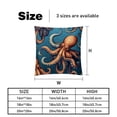 thumbnail image 5 of Octopus Covers Set of 2, Unique Patterns, 16x16 18x18 20x20 Inches for Various Occasions, Decorative Cushion Inserts for Couch and Bed, 5 of 6