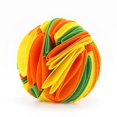 thumbnail image 2 of SHAR Pet Sniff Ball - Yellow Orange Green Felt Fabric, 20cm, 2 of 3