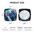 thumbnail image 5 of Sigee Futuristic Blue Light White Tiger for High Stretch Fabric Furniture Protector,Stretch Couch Cushion Slipcovers-Four Pieces, 5 of 7