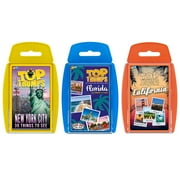 Top Trumps USA Top Destinations Bundle Quiz Game Set (New York, Florida, California)