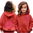 thumbnail image 2 of Mikilon Hoodies for Teen Girls Size 10-12 Fashion Long Sleeve Shirts Round Neck Solid Color Graphic Comfortable Sweatshirts Fall and Winter Casual Cute Clothes, 2 of 4