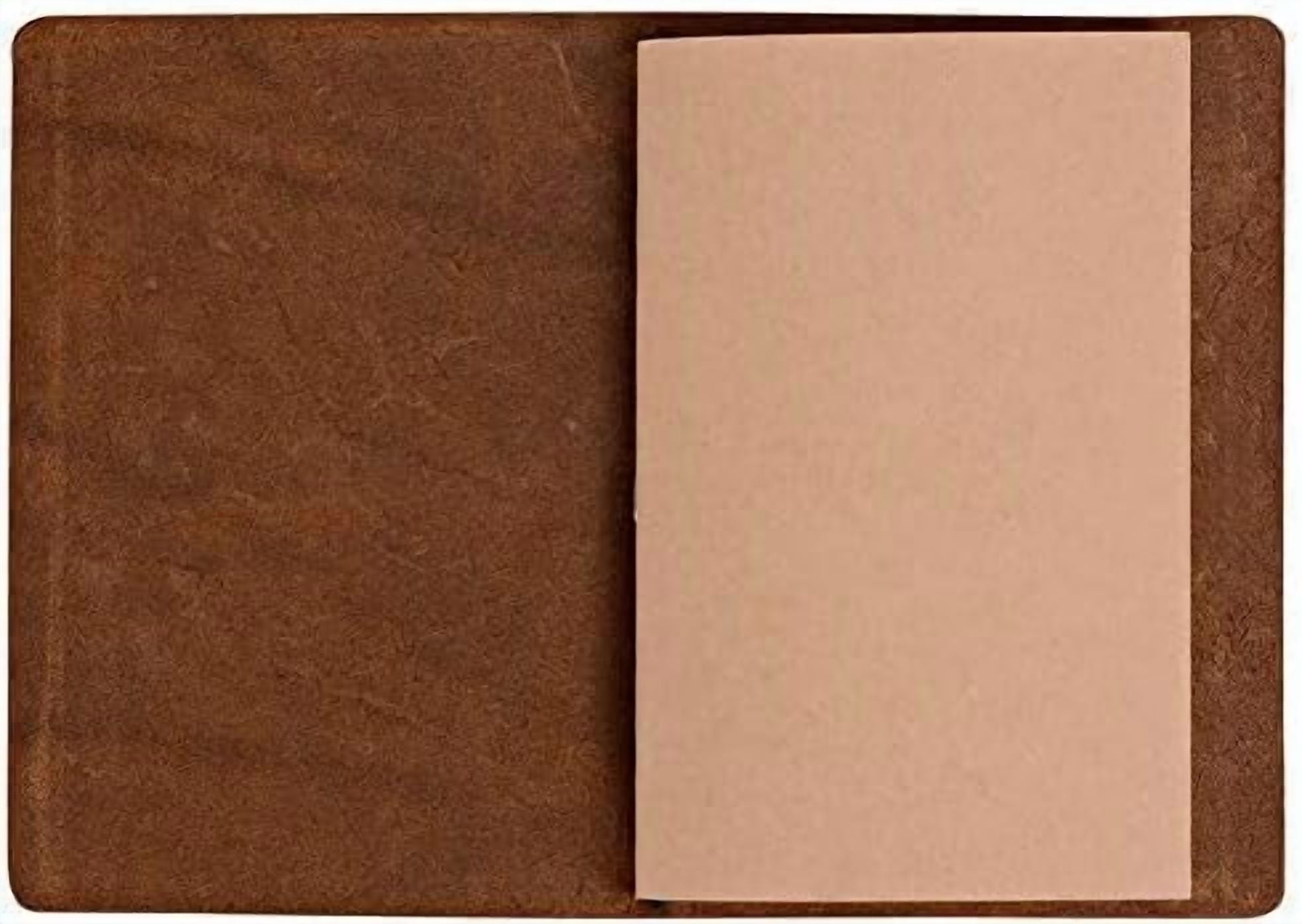 Tekola Pocket Travelers Notebook, Refillable Leather Travel Journal for Men & Women, Notebook Cover for Field Notes, Moleskine Small 3.5 x 5.5 Inches, Brown
