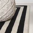 thumbnail image 5 of JONATHAN Y MOROCCAN HYPE 4 x 6 Area Rug, Bandol Mitre Stripe - Black/Ivory, MOH211F-4, 5 of 9
