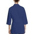 thumbnail image 2 of Panda Uniform by HeedFit Women's 32" 3/4 Sleeve Lab Coat with Multi-Colored Plus Size M Navy, 2 of 6