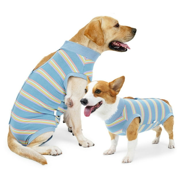 Surgical Recovery Suit for Dogs Cats, Pet Leopard Printed Recovery Shirt After Surgery for