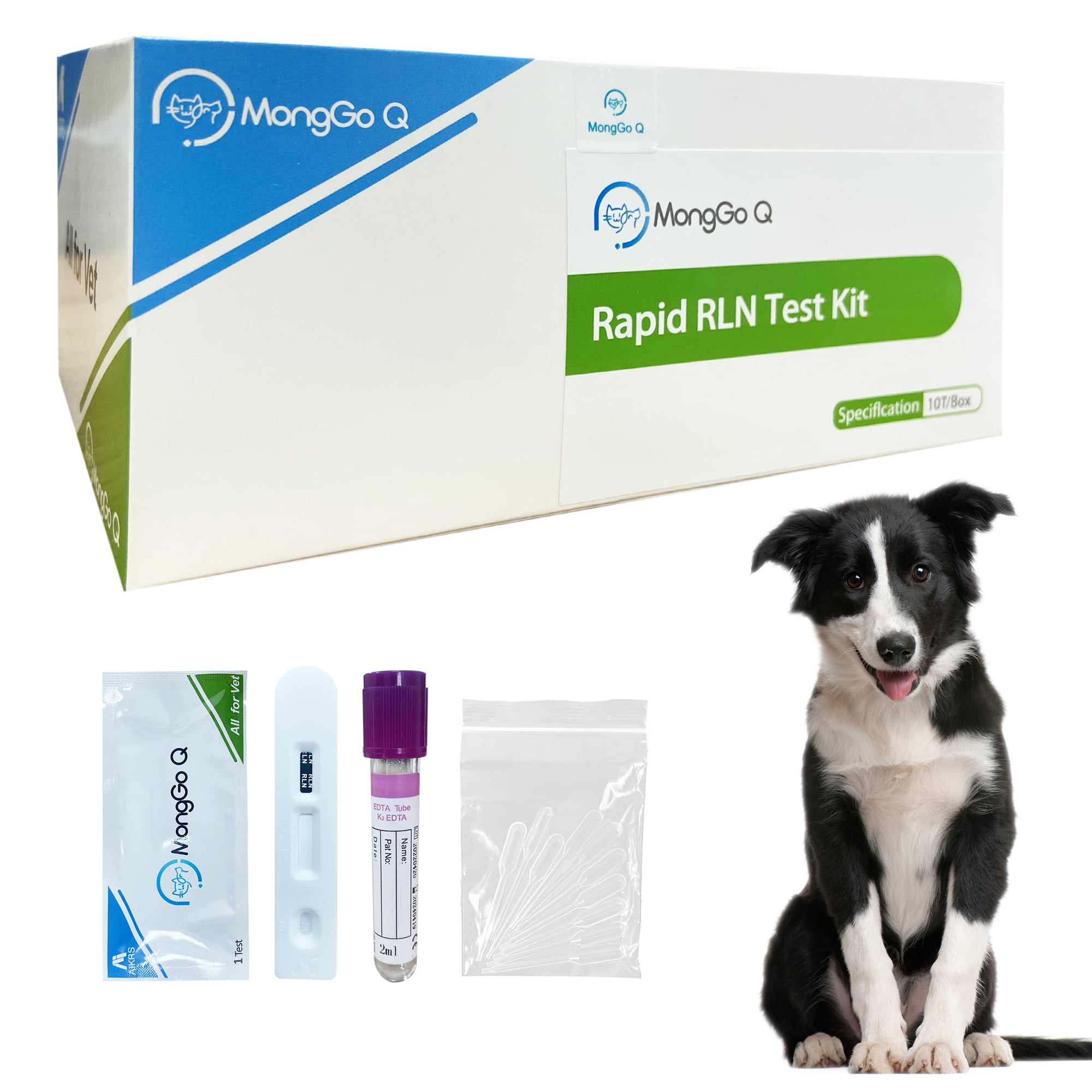 MONGGO Q Dog Pregnancy Test 10 Pcs Relaxin RLN Auxiliary Diagnostic