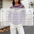 thumbnail image 4 of QSAWXQZ Women's Crewneck Sweater Long Sleeve Color Block Fair Isle Jacquard Pullover Casual Knit Top 4XL, 4 of 6