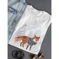 thumbnail image 3 of Cozy Woodland Animal I T-Shirt Women -Victoria Borges Designs, Female Large, 3 of 4