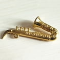 thumbnail image 2 of KAKOWELY Musical Instrument Decor Mini Instrument Toy for Home Kid Bedroom (Golden, Saxophone Pattern),2.99"X1.38"X0.59", 2 of 4