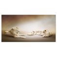 thumbnail image 2 of Design Art - White Lion Family, 2 of 3