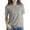Grey, variant on UJNDER Women's Short Sleeve V Neck Solid Color Warm Top for Casual Everyday Comfort and Lightweight Wear White XL
