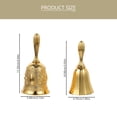 thumbnail image 3 of 2pcs Christmas Party Hand Bell Restaurant Service Bell Vintage Bell Desk Service Tool, 3 of 9
