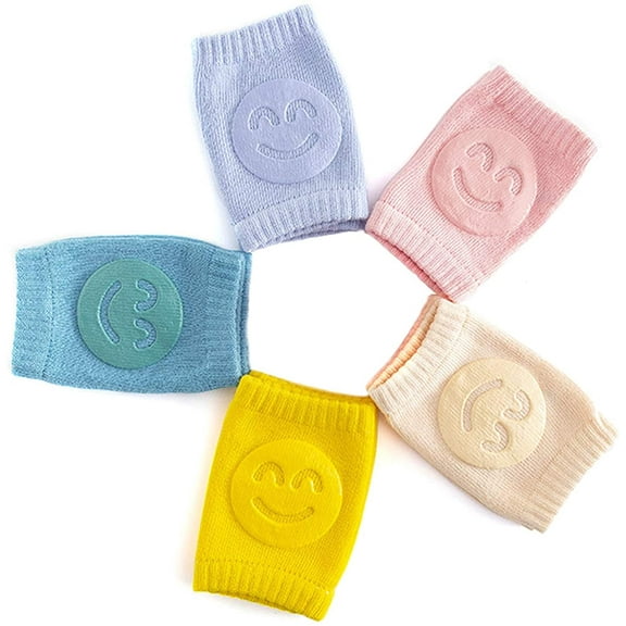 MesaSe Baby Crawling Anti-Slip Knee Pads,Unisex Baby Toddlers Kneepads 5 Pairs