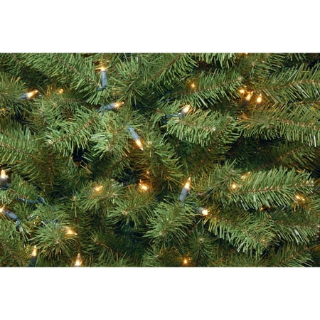 7.5' Prelit Slim North Valley Spruce Artificial Christmas Tree White Lights - National Tree Company