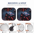 thumbnail image 6 of Sikiie Cosmic Red Sparkle Dice Print Foldable Car Windshield Sun Visor, Car Window Sunshade Suitable for Sedan, SUV and Truck Car Accessories-Medium, 6 of 6