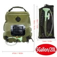 thumbnail image 4 of Solar Shower Bag 5 gallons/20L Solar Heating Camping Shower Bag for Camping Beach Swimming Outdoor Traveling Hiking, 4 of 6