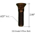 13 Plow Bolt & Nut for Blades/Cutting Edge, 5/811x 2 Grade 8, Dome