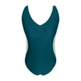 thumbnail image 5 of Afdoent Women One Piece Swimsuits Women's Swimsuit Tummy Control Bathing Suit Deep V Neck Color Block Lace Up Back Swimwear 2026 Summer Swimwear, 5 of 7