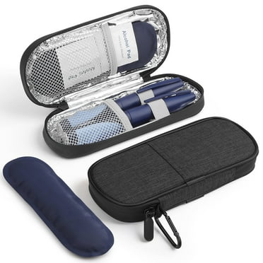 Insulin Pen Cooler Travel Case Diabetic Medication Insulated Cool Organizer with 2 Reusable Ice Packs for Insulin Pen and Other Diabetic Supplies, for the Daily Life and Trip