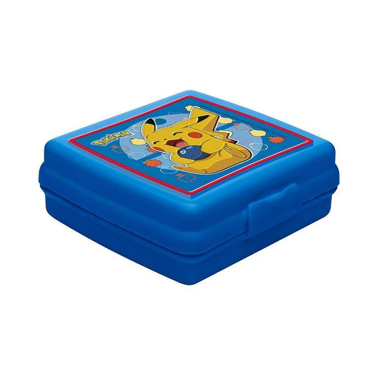 2018 STYLE POKEMON PIKACHU 9.5 LUNCHBOX-BLUE WITH PIKACHU LUNCH BAG-BRAND  NEW!,  in 2023