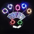 thumbnail image 2 of Cadena de luces LED de alambre de cobre, 2032 pilas de botón, luces decorativas, caja de regalo para pastel de flores, cadena de luces pequeña, 2 of 6