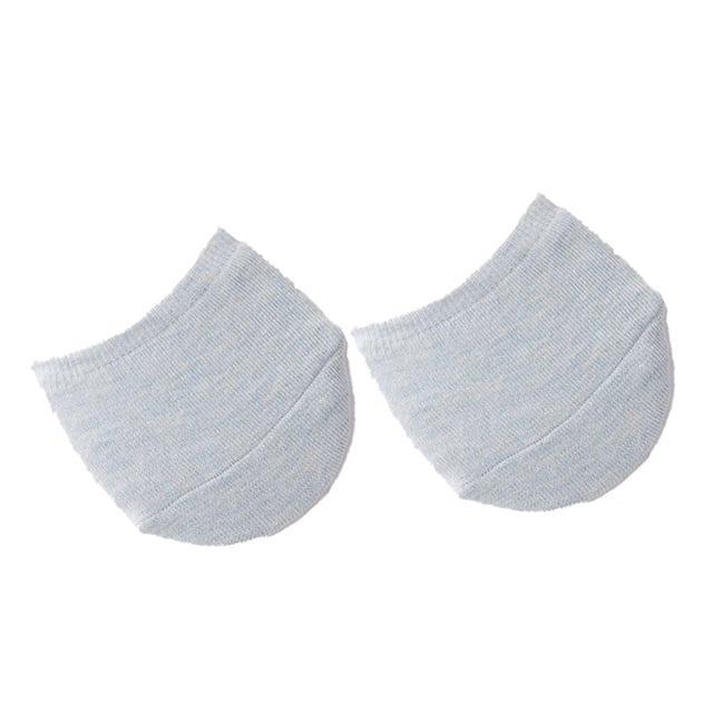 Calcetines de antepié Qarigey verano Accesorio de ropa calcetín corto Blanco Azul claro