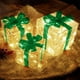 thumbnail image 3 of Caja de regalo iluminada navideña Wdftyju con lazo 3 uds decoraciones artísticas, 3 of 8