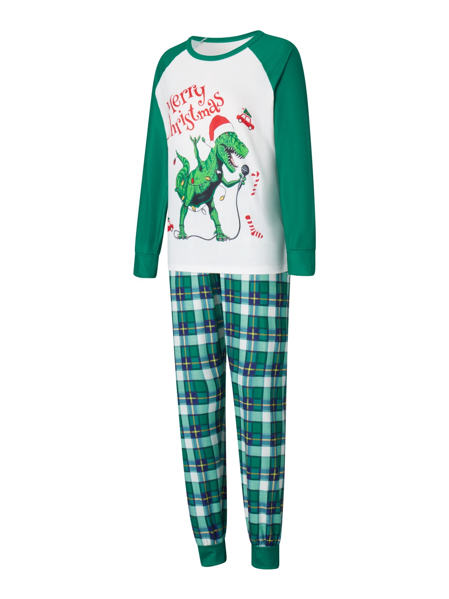 Matching Family Christmas Pajamas – Jumping Deer Print, Organic Cotton, Women's XL (Set Sold Separately) - View #3