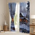 thumbnail image 3 of Homewish Boys Girls Rustic Farmhouse Cottage Blackout Curtains Set of 2 (52x84 Each),Merry Christmas Window Curtains,Retro Vintage Curtains and Drapes,Ultra Soft Home Decor, 3 of 6