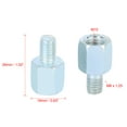 thumbnail image 3 of Unique Bargains 2pcs 10mm Positive to 8mm Reverse Silver Tone Motorcycle Rearview Mirror Adapter Bolt Screw counterclockwise, 3 of 4