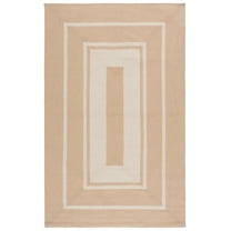 SAFAVIEH Braided Dedan Bordered Reversible Area Rug, Natural/Ivory, 8' x 10'