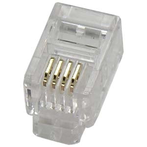 - InstallerParts RJ22 4P4C Plug for Handset Flat Stranded Wire 100pk