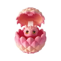 3D Printed Dragon Egg Toy – Jointed Movable Decorative Craft, Fantasy Dragon Model for Kids & Collectors, Unique Desktop Ornament & Gift,Pink