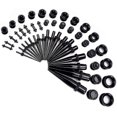 thumbnail image 2 of Kit de estiramiento de oreja, juego de expansor de medidores de oreja de 50 piezas, rejuvenecedores y tapones acrílicos y túneles de silicona, conjunto de joyería perforadora de alta calidad, 2 of 4