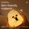 thumbnail image 6 of TIANLAIMEI Cute Duck Silicone Nursery Night Light USB Rechargeable Dimmable Lamp Touch Sensor for Children, Baby, 6 of 12