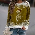 thumbnail image 1 of Chandails d'Automne d'Hiver Grande Taille pour Femmes Chandails de Noël pour Femmes Arbre de Noël Suéter Navideño Mujer Mignon Col Rond Chandails à Capuchon Amusants, 1 of 4