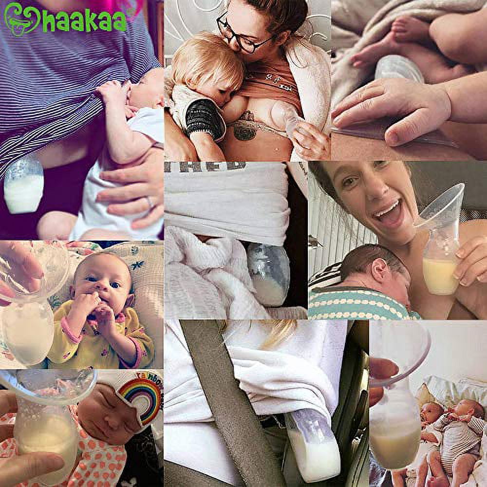 Haakaa Manual Breast Pump & Breast Shell Set for Collecting Breastmilk, BPA Free